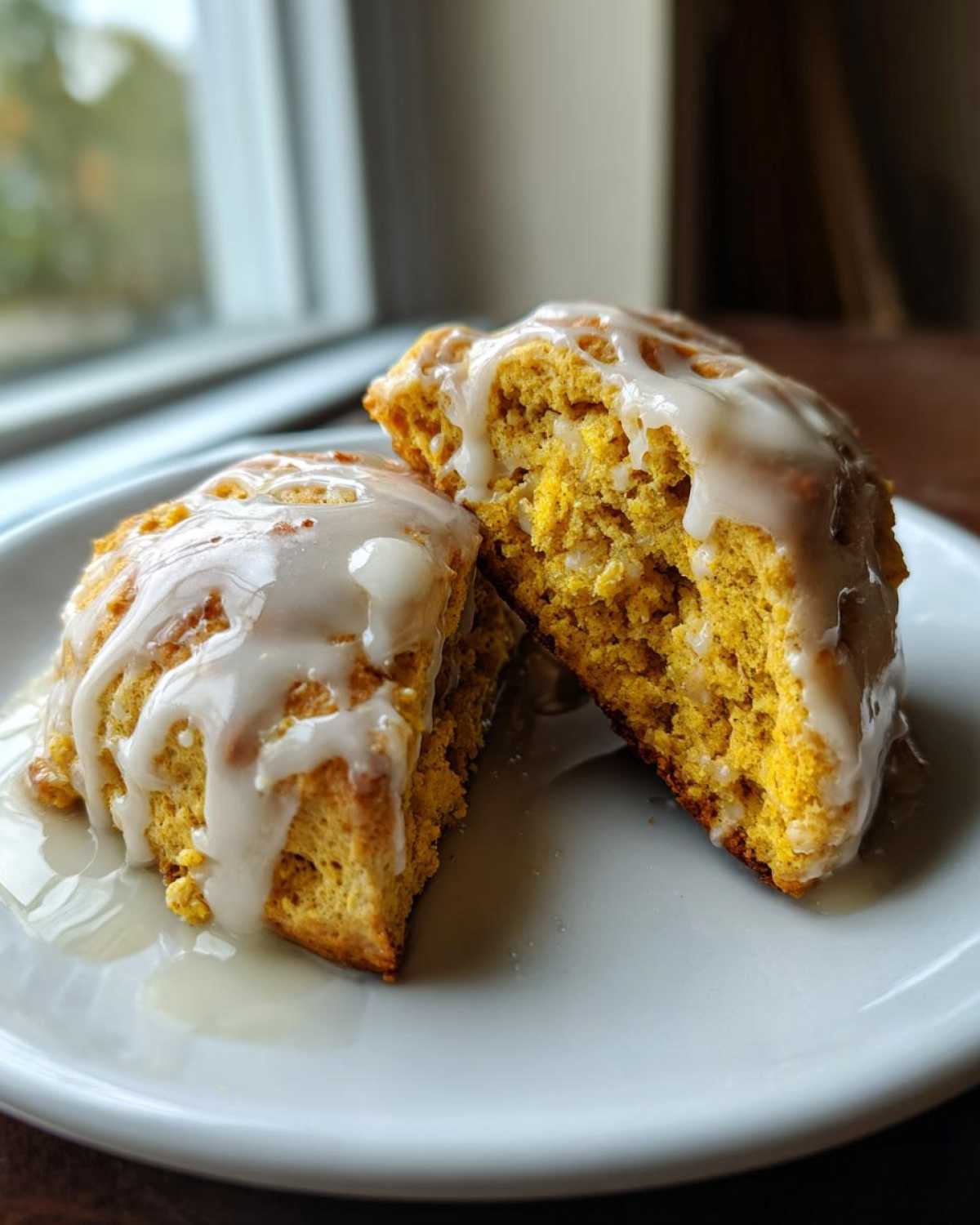 Maple Glazed Pumpkin Scones - detail 1