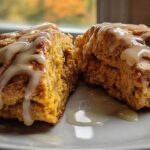 Maple Glazed Pumpkin Scones