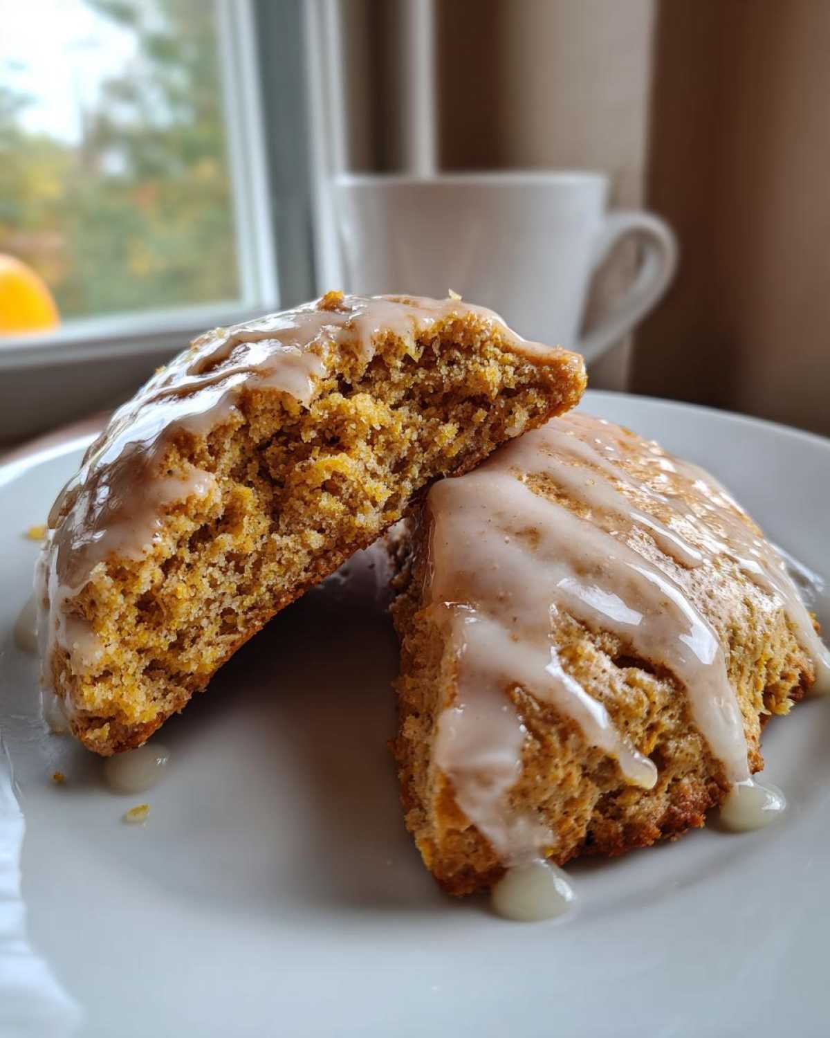 Maple Glazed Pumpkin Scones - detail 2