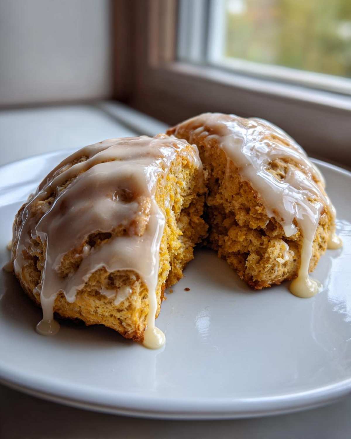 Maple Glazed Pumpkin Scones - detail 3