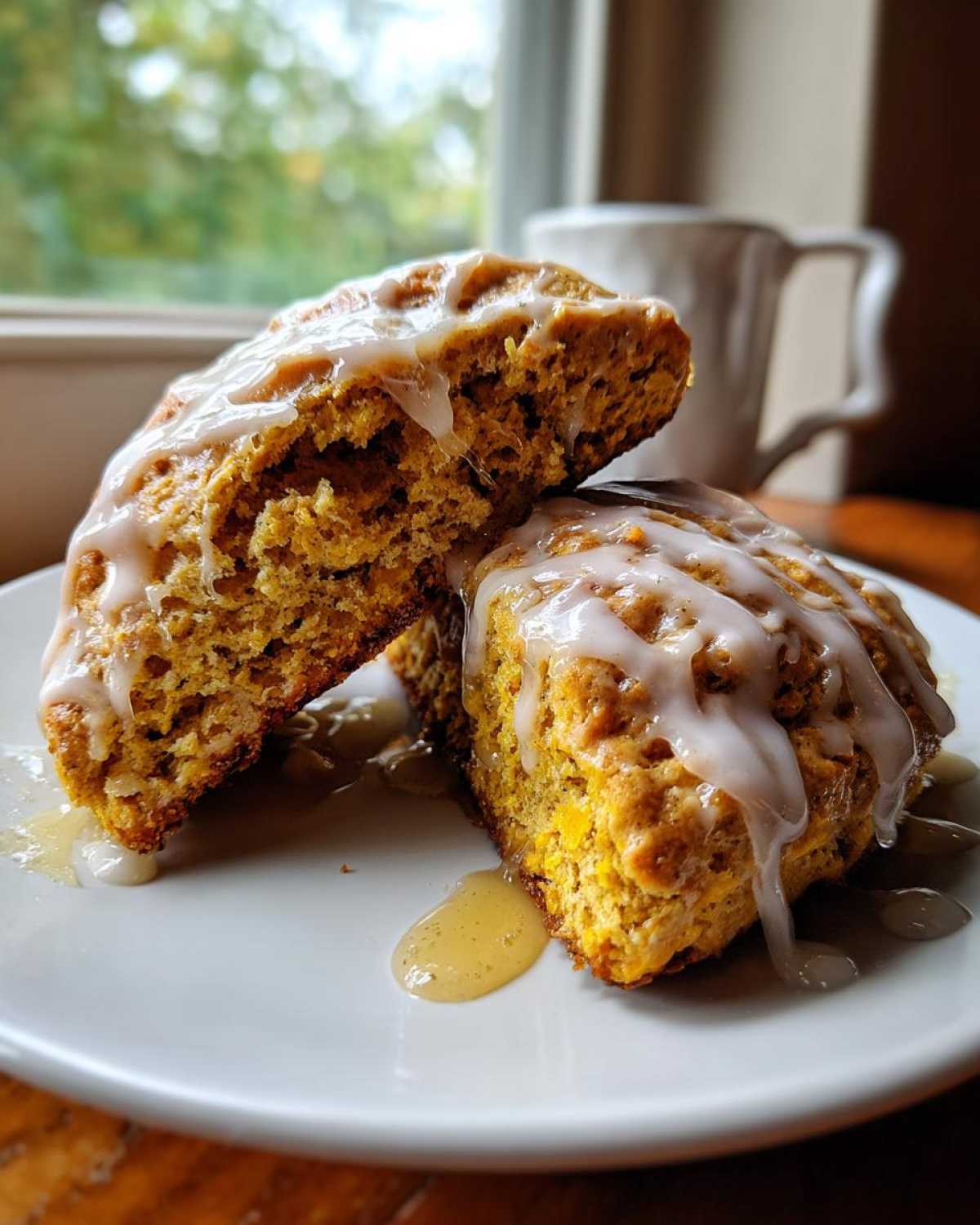 Maple Glazed Pumpkin Scones - detail 4