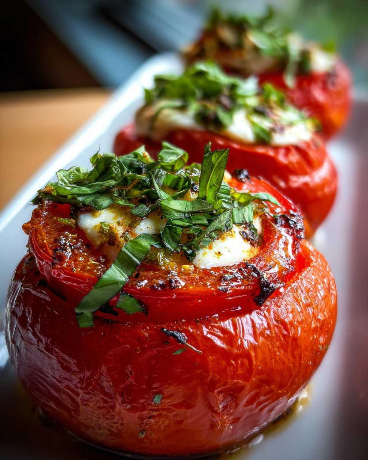 Marinated Caprese Stuffed Tomatoes - detail 1