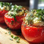 Marinated Caprese Stuffed Tomatoes