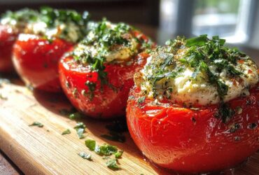 Marinated Caprese Stuffed Tomatoes
