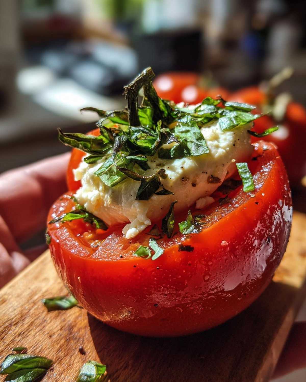 Marinated Caprese Stuffed Tomatoes - detail 4