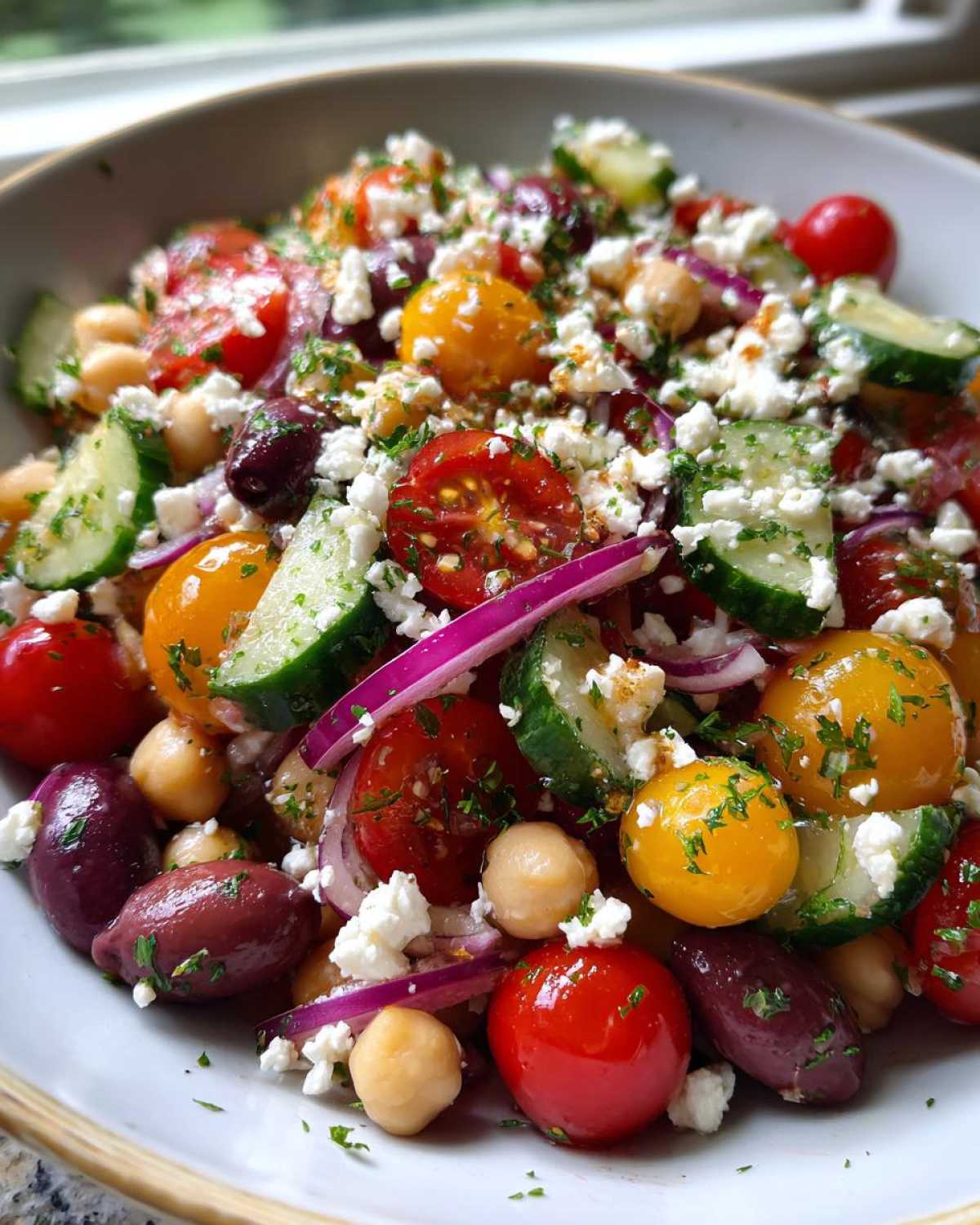 Mediterranean Chickpea Salad (Meal Prep Friendly) - detail 4