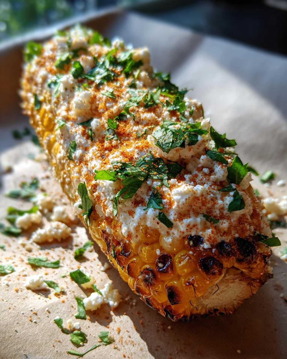 Mexican street corn - detail 1