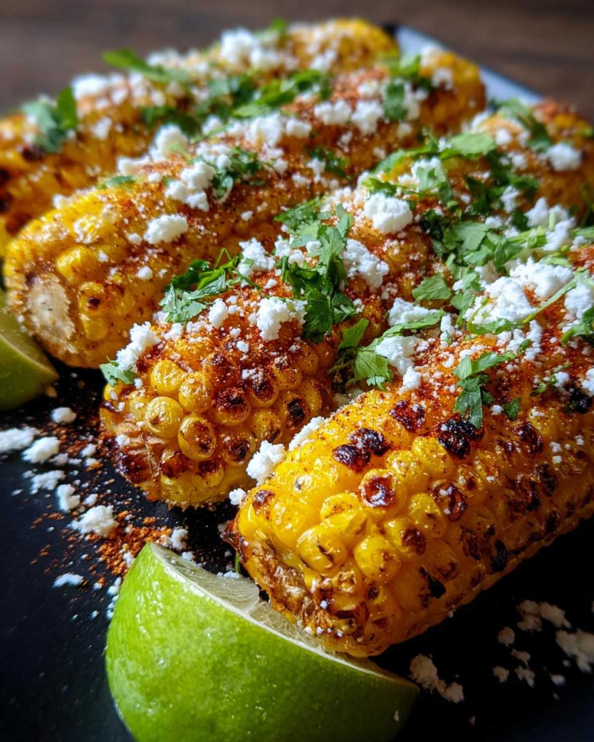 Mexican street corn garnish - detail 1
