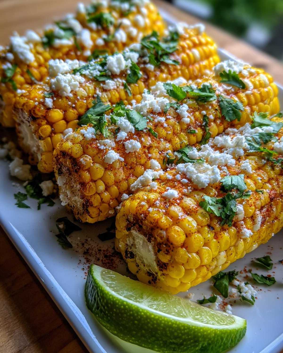 Mexican street corn garnish - detail 3
