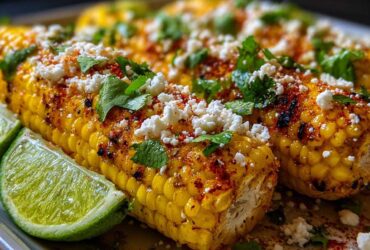 Mexican street corn garnish