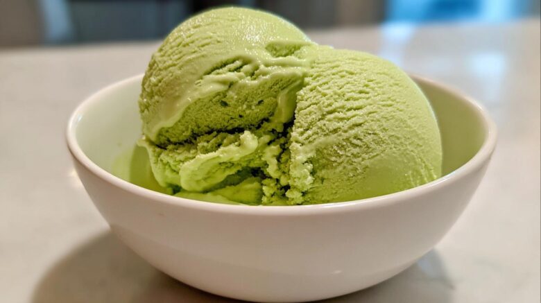 No-Churn Avocado Lime Ice Cream