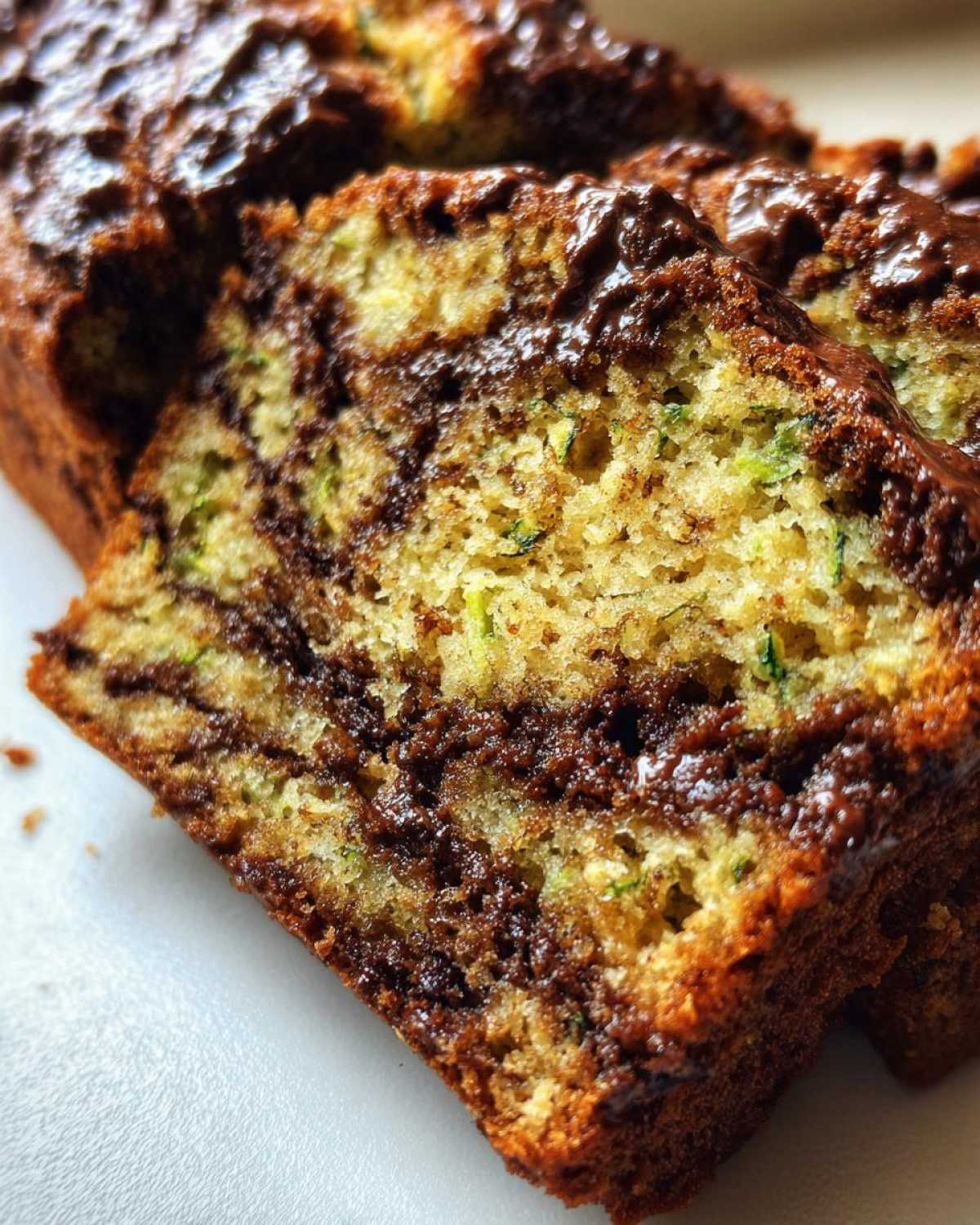 Nutella-Swirled Zucchini Bread Surprise - detail 1