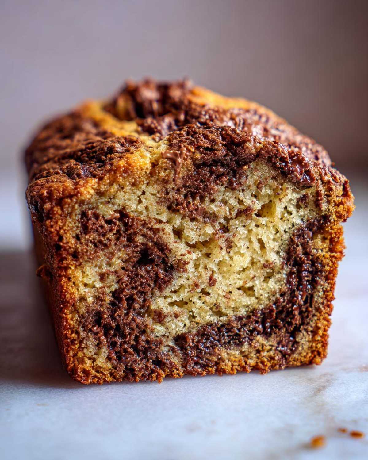 Nutella-Swirled Zucchini Bread Surprise - detail 2