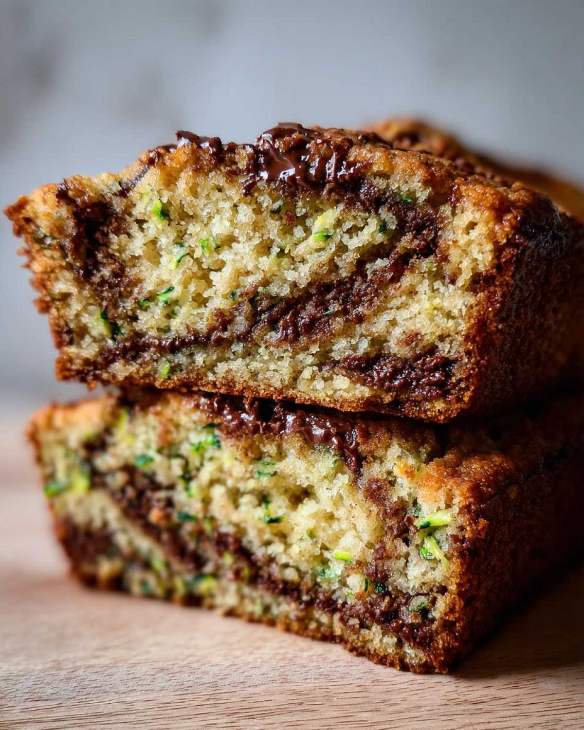 Nutella-Swirled Zucchini Bread Surprise - detail 3