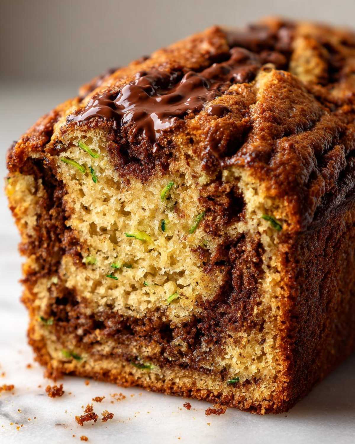 Nutella-Swirled Zucchini Bread Surprise - detail 4