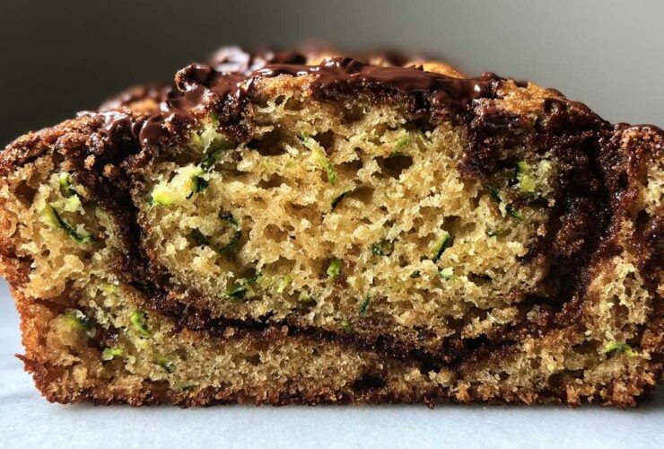 Nutella-Swirled Zucchini Bread Surprise