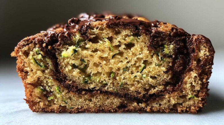 Nutella-Swirled Zucchini Bread Surprise