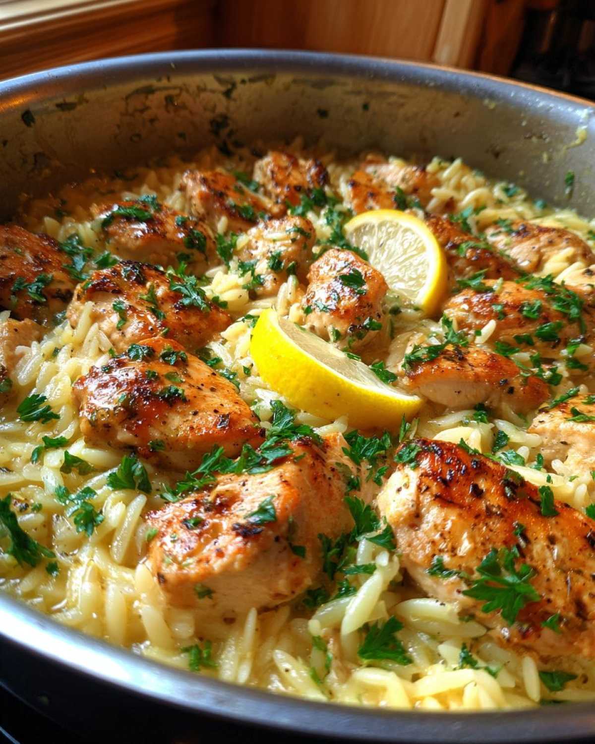 One-Pot Lemon Garlic Chicken Orzo - detail 1