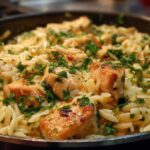 One-Pot Lemon Garlic Chicken Orzo