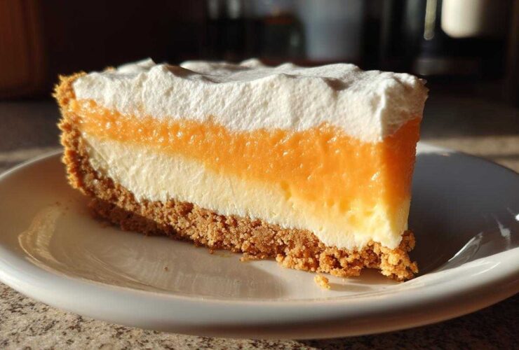 Orange Creamsicle Pie (Frozen Dessert)