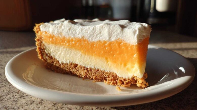 Orange Creamsicle Pie (Frozen Dessert)