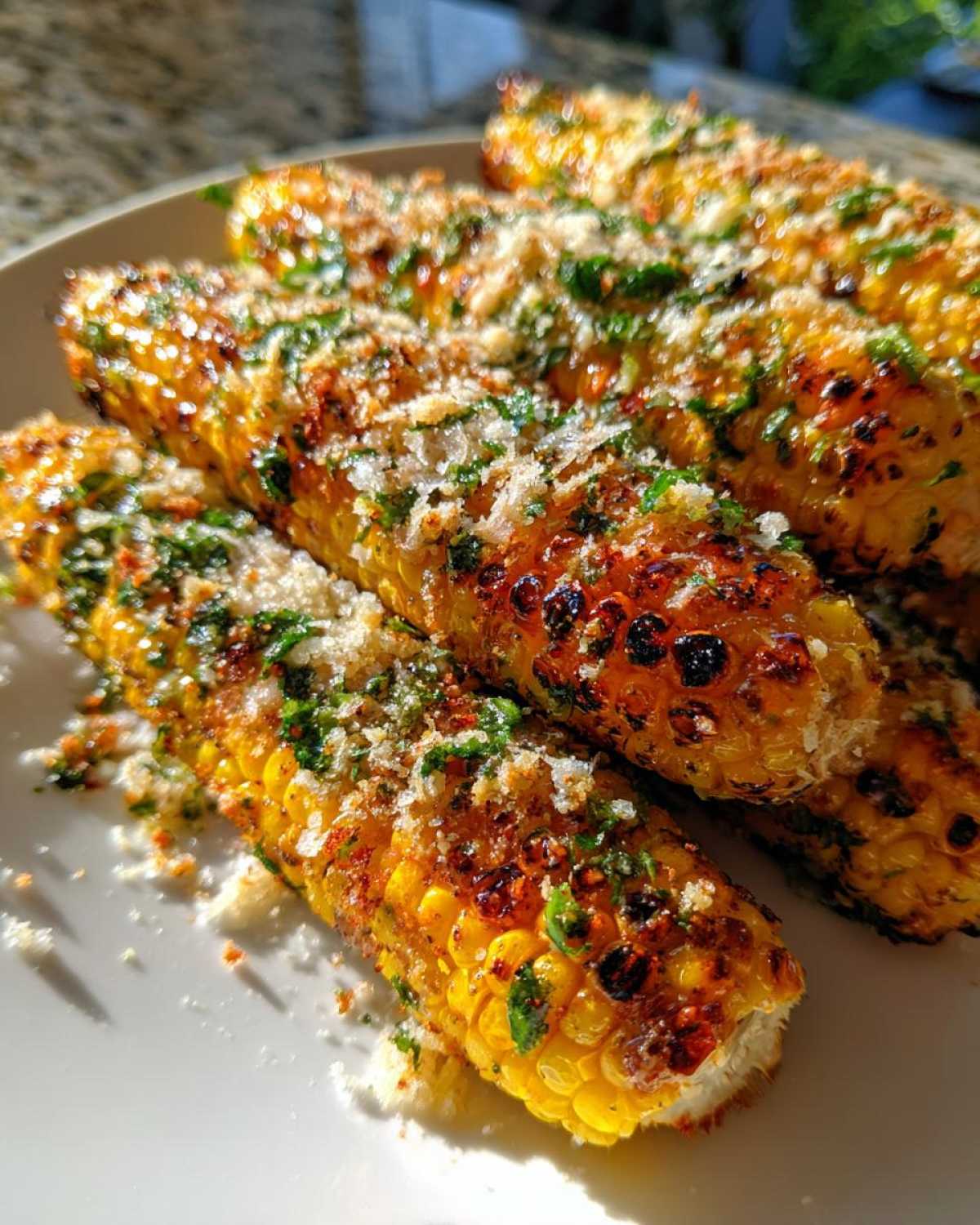 Parmesan Herb Grilled Corn Ribs - detail 1