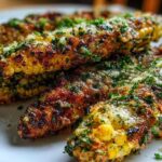 Parmesan Herb Grilled Corn Ribs