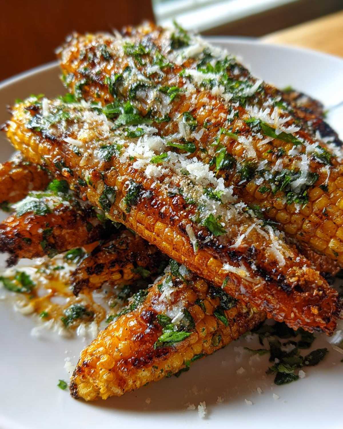 Parmesan Herb Grilled Corn Ribs - detail 2