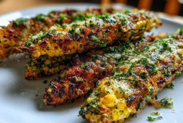 Parmesan Herb Grilled Corn Ribs