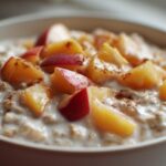 Peaches and Cream Overnight Oats