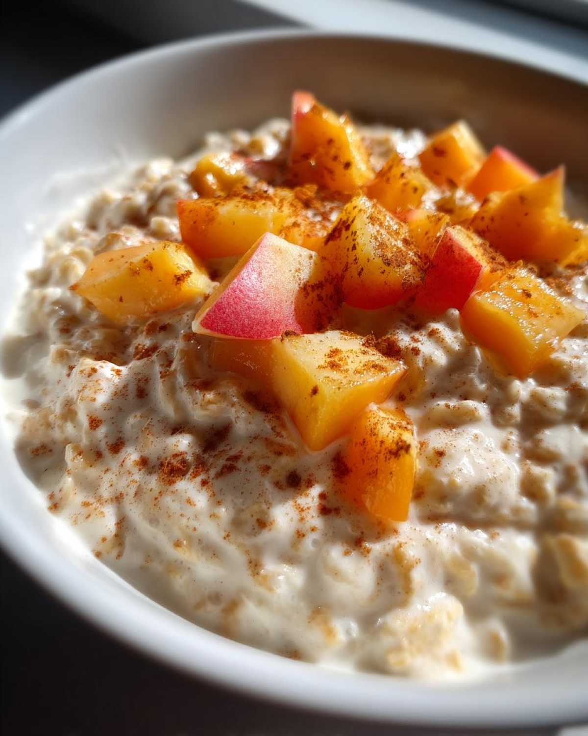 Peaches and Cream Overnight Oats - detail 3
