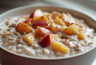 Peaches and Cream Overnight Oats