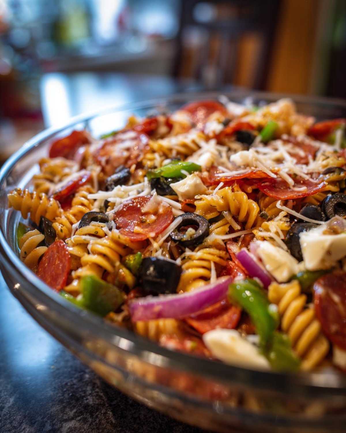 Pizza Pasta Salad (Make-Ahead Lunch) - detail 2