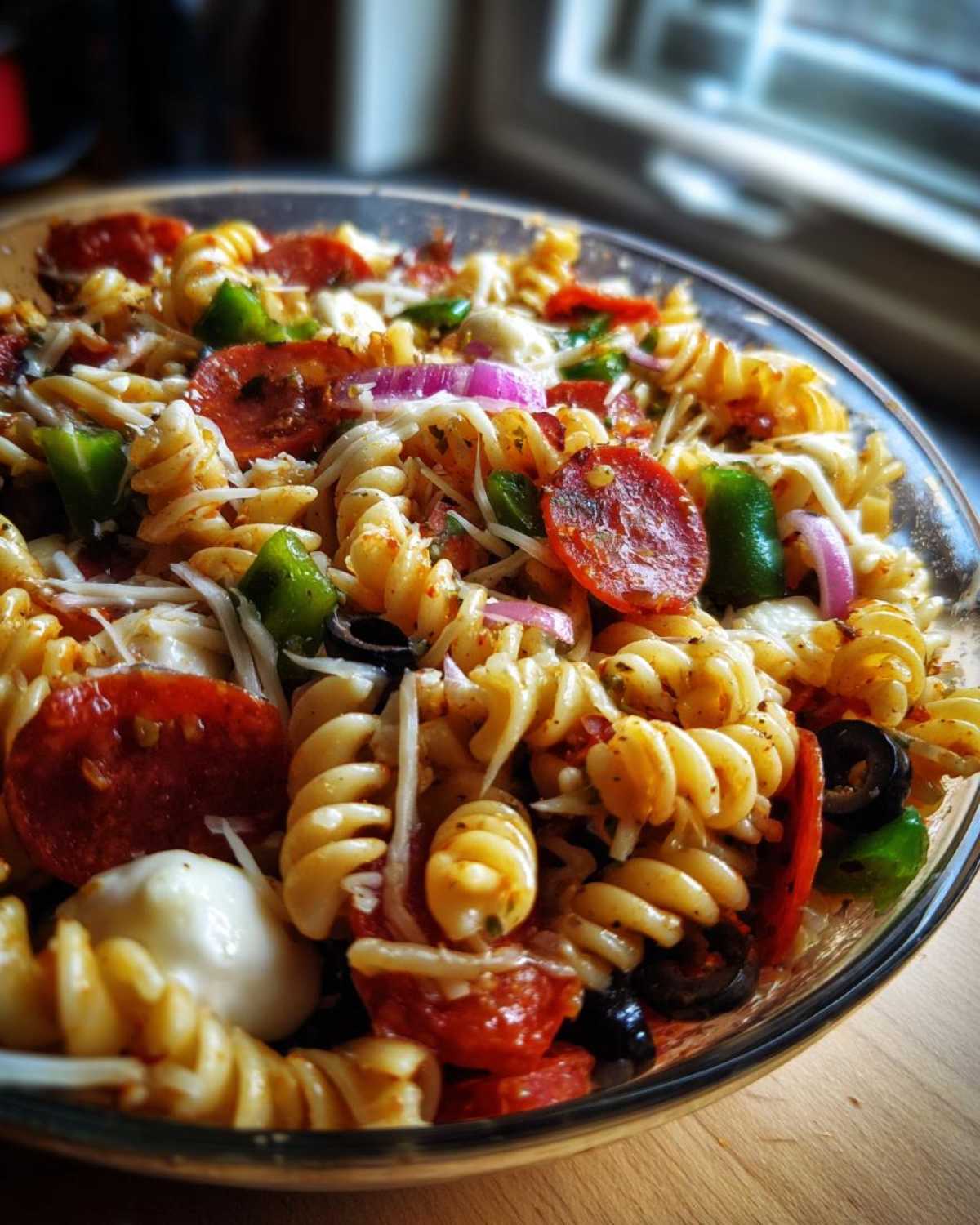 Pizza Pasta Salad (Make-Ahead Lunch) - detail 4