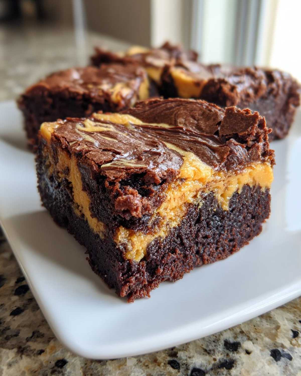 Pumpkin Cheesecake Swirl Brownies - detail 2