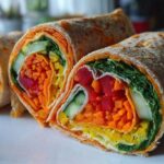 Rainbow Veggie Pinwheels (Lunchbox Idea)
