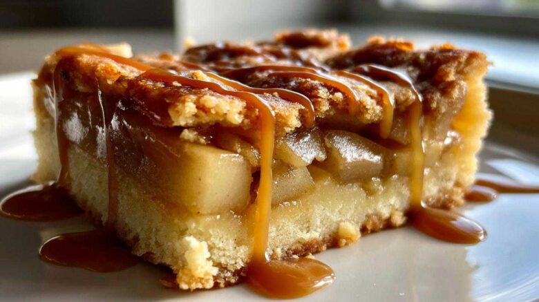 Salted Caramel Apple Pie Bars