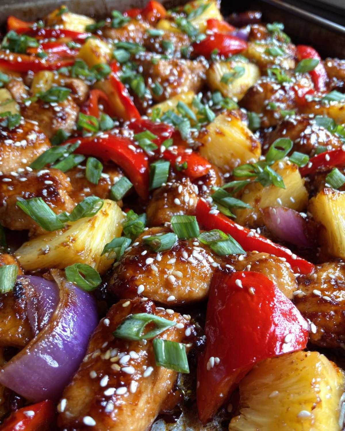 Sheet Pan Teriyaki Chicken & Pineapple (Weeknight Dinner) - detail 1