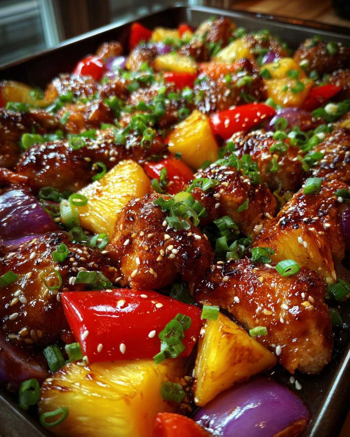 Sheet Pan Teriyaki Chicken & Pineapple (Weeknight Dinner) - detail 4