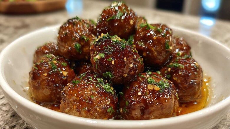 Slow Cooker Honey Garlic Meatballs