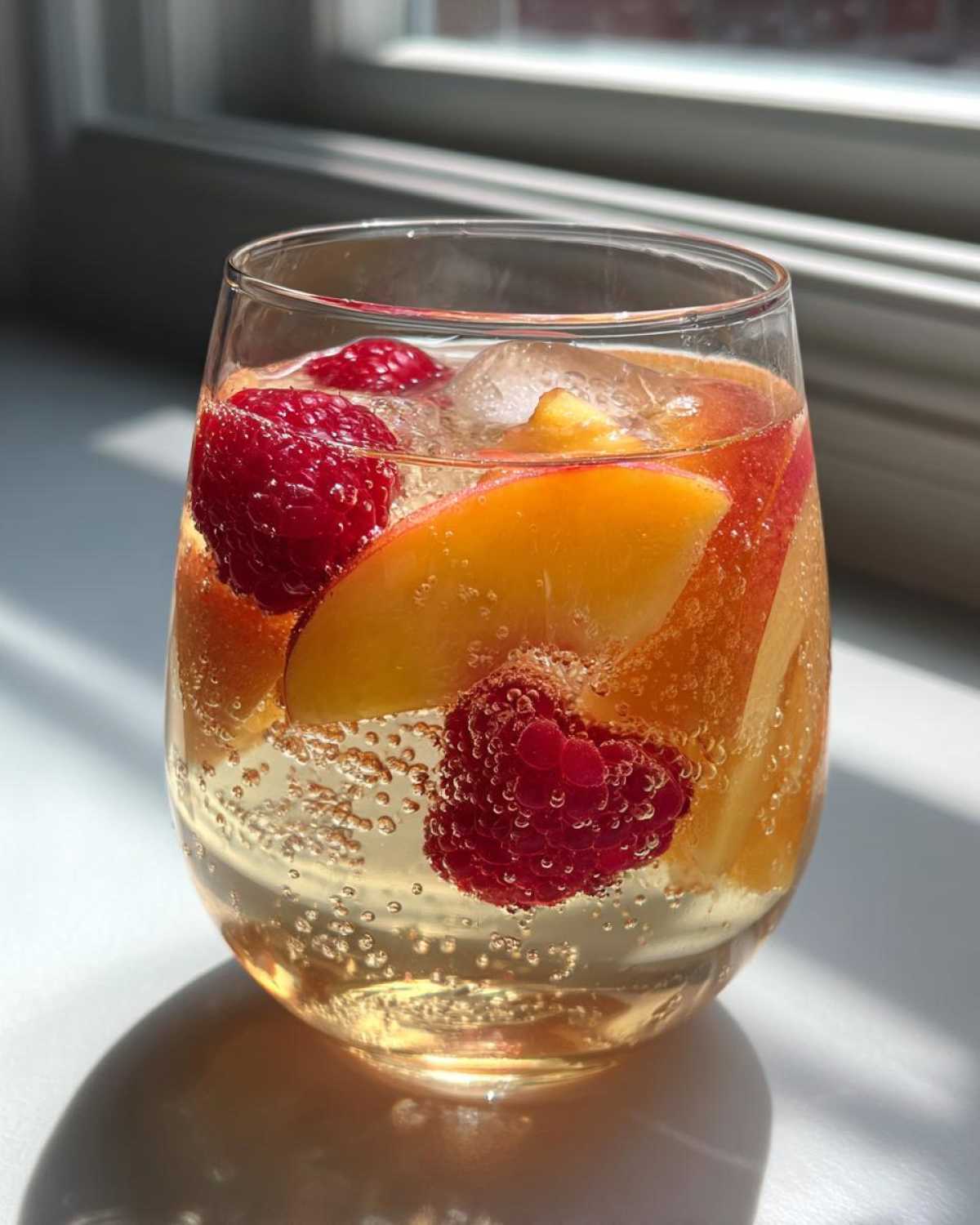 Sparkling Peach Lemonade Punch - detail 2