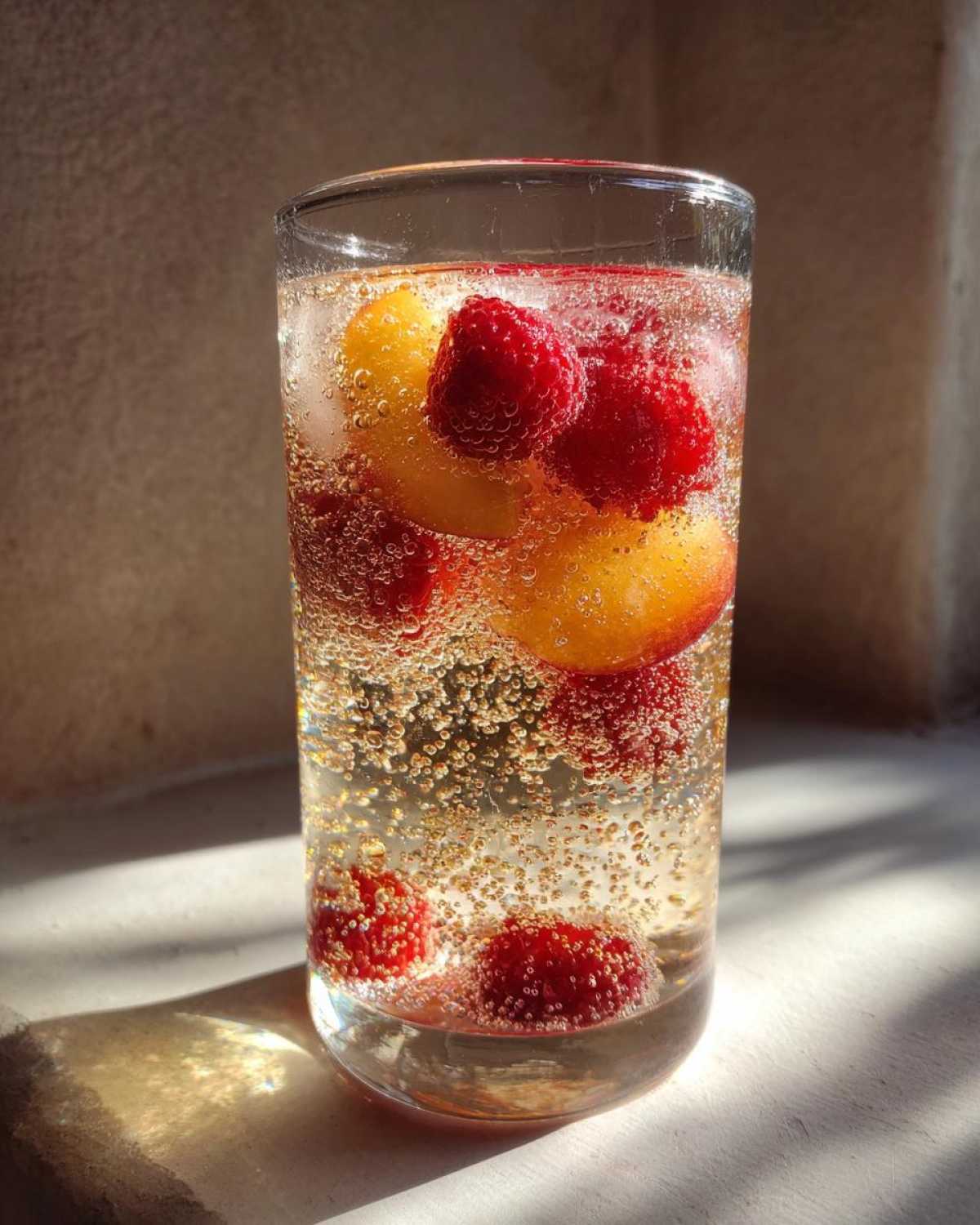 Sparkling Peach Lemonade Punch - detail 3