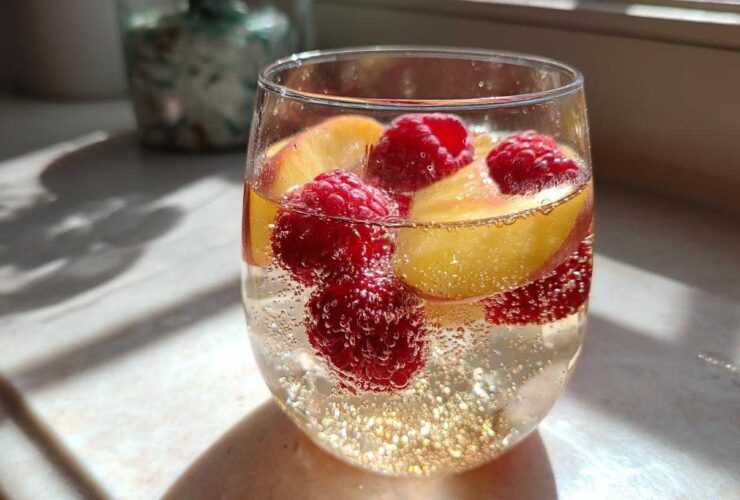 Sparkling Peach Lemonade Punch