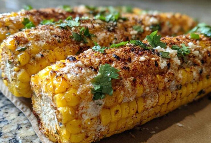 Spicy Mexican street corn