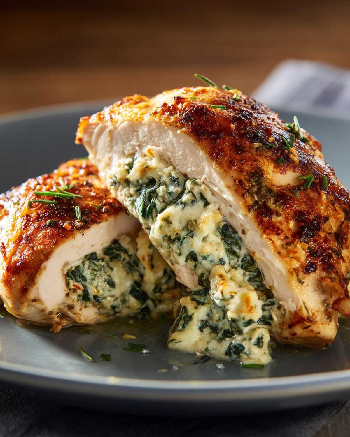Spinach-Artichoke Stuffed Chicken Breasts - detail 2