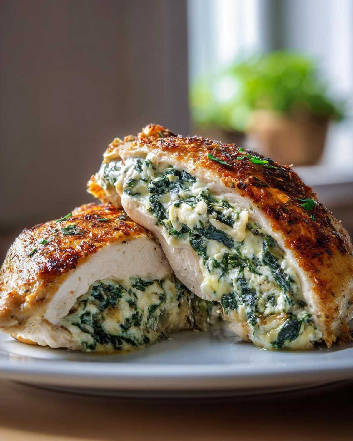 Spinach-Artichoke Stuffed Chicken Breasts - detail 4