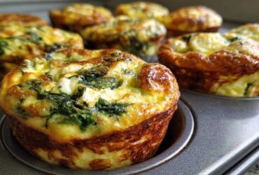 Spinach Feta Egg Muffins (Meal Prep Breakfast)