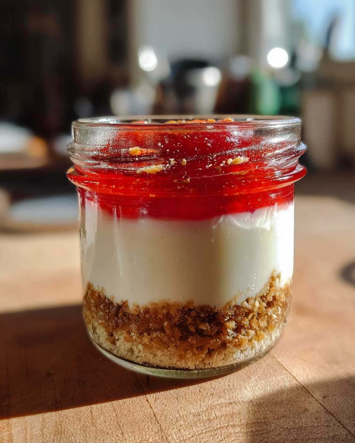 Strawberry Pretzel Dessert Jars - detail 4