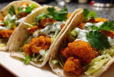 Vegan Buffalo Cauliflower Tacos