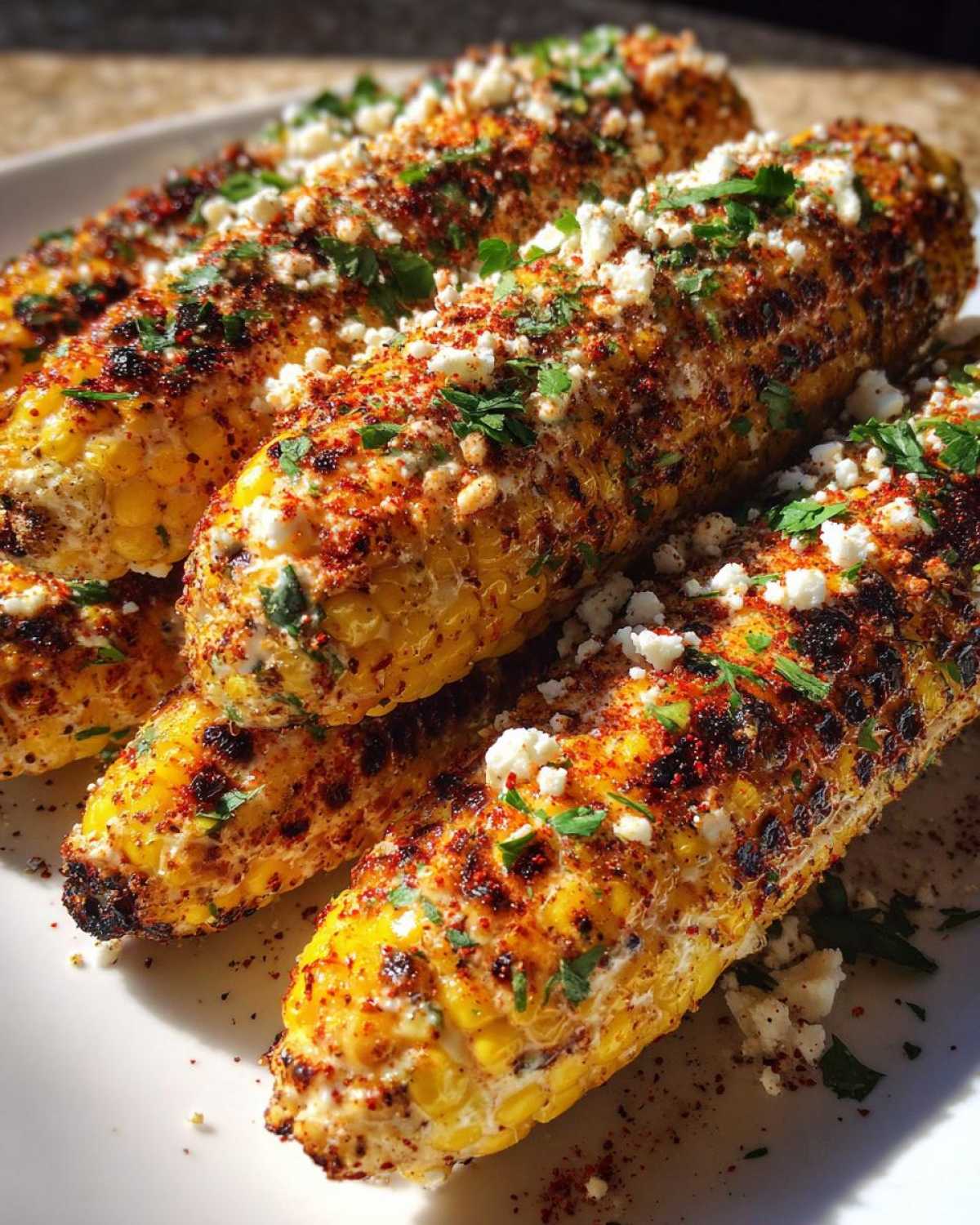 Vegan Mexican street corn - detail 4